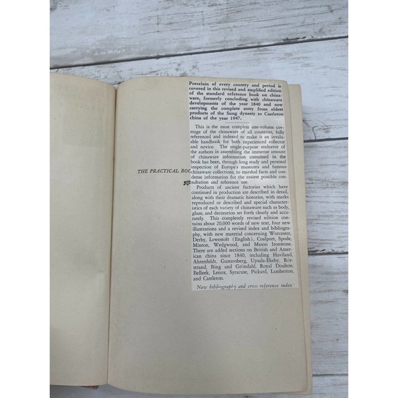 1948 The Practical Book of Chinaware by Eberlein Ramsdell Lippencott Marks China - Picture 5 of 12